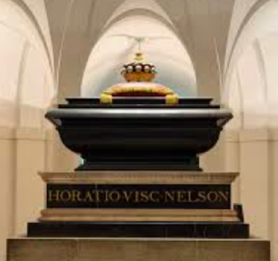Lord Horatio Nelson is buried in St Paul's cathedral
